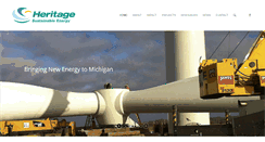 Desktop Screenshot of heritagewindenergy.com